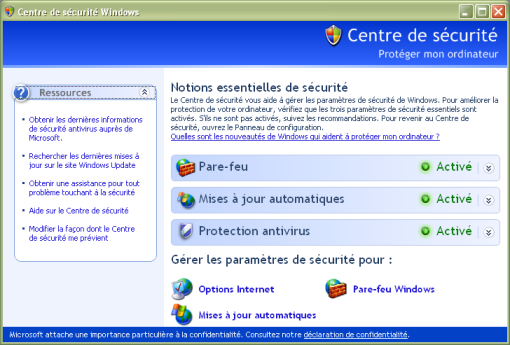 Centre de s&eacute;curit&eacute;